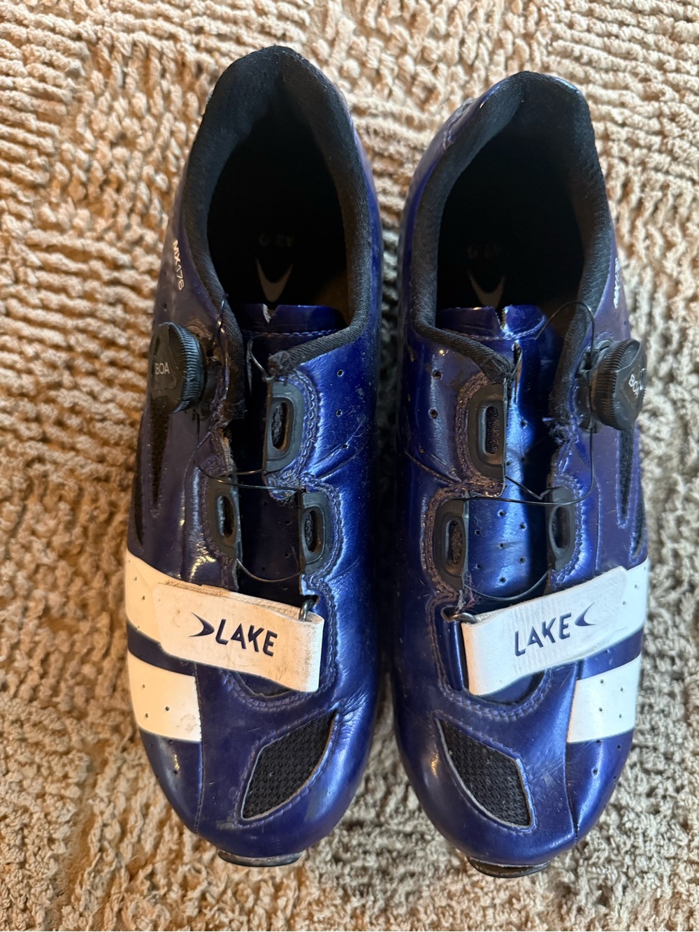 Lake Blue Cycling Shoes with Boa Closure